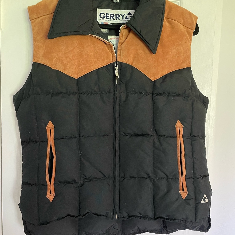 Gerry Black and Brown Puffer Vest